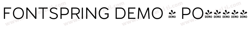 FONTSPRING DEMO - PO字体转换